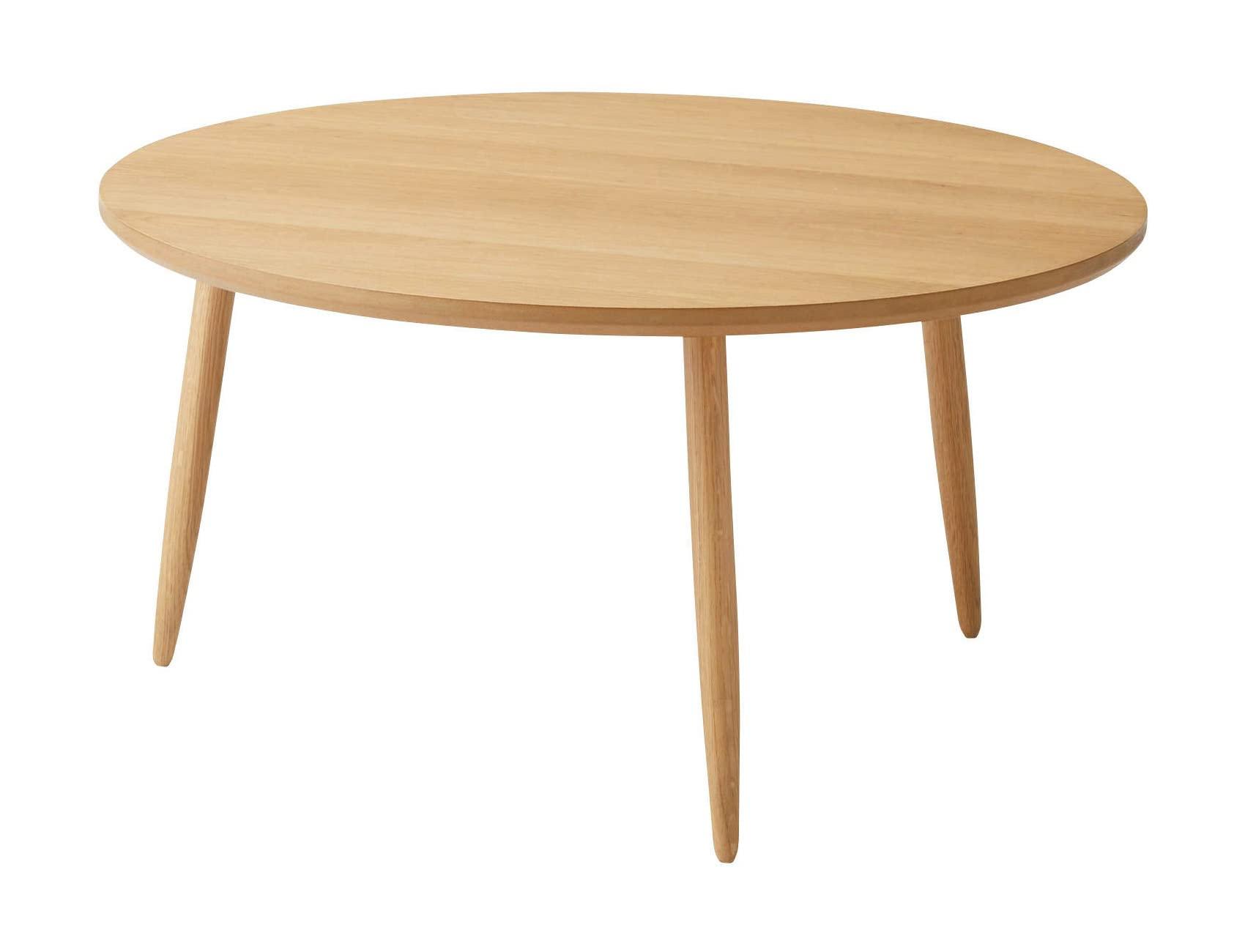 AZUMAYA Round Table L Natural MTK-322NA