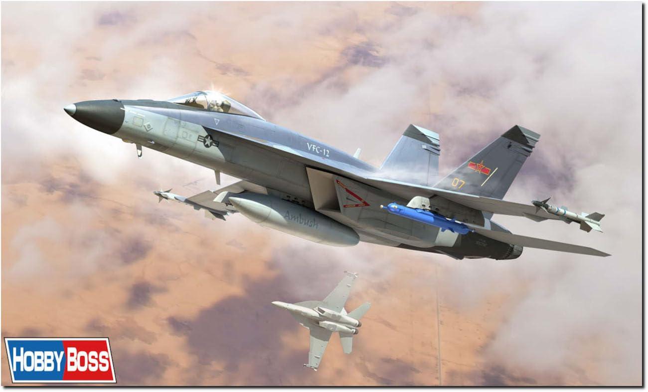 Hobby Boss 1/48 Fighting Vehicle Series F/A-18E Super Hornet VFC-12 Plastic Model Kit 85818 (Aircraft)