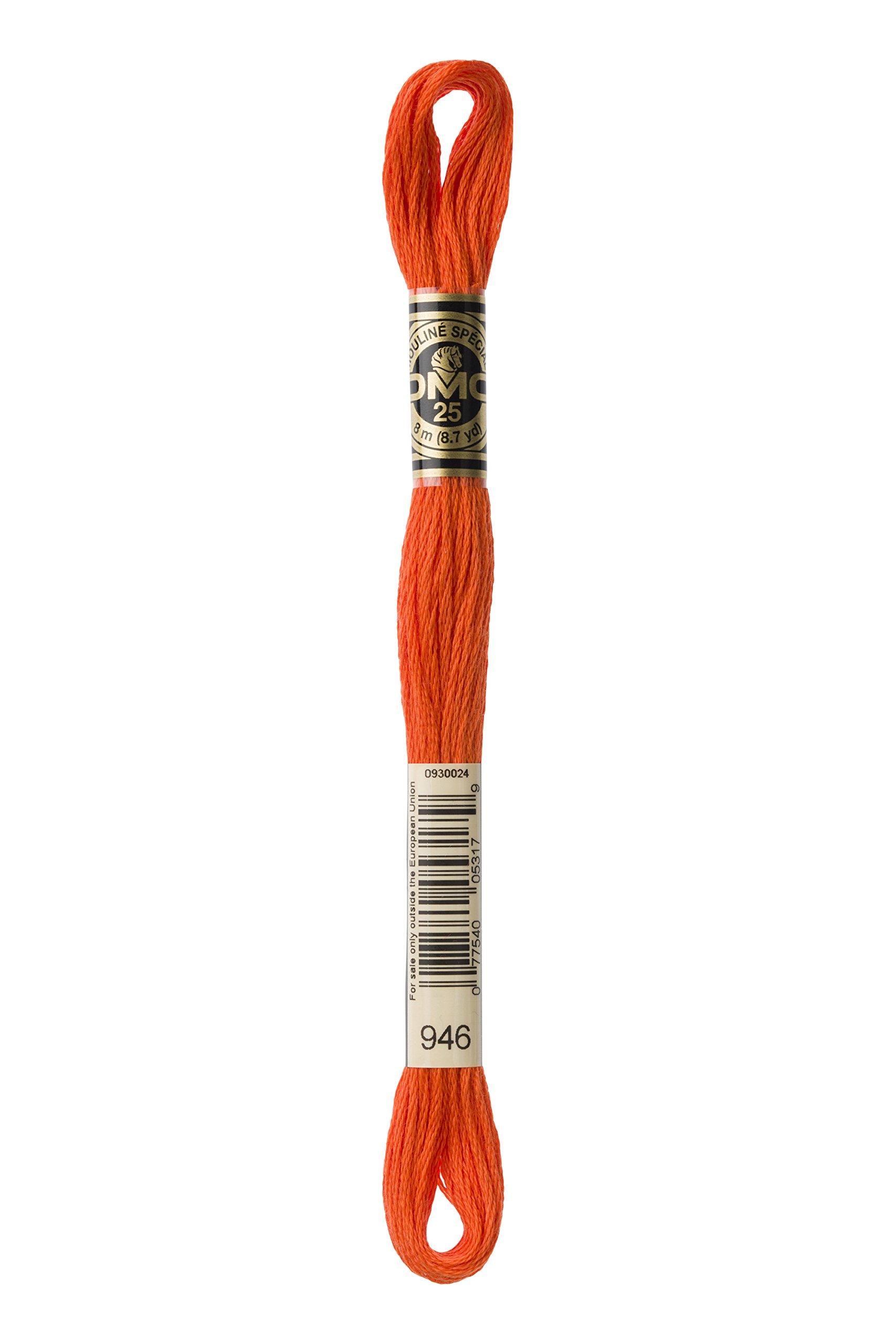 Embroidery Thread DMC No. 25 Yellow-Orange Series 946