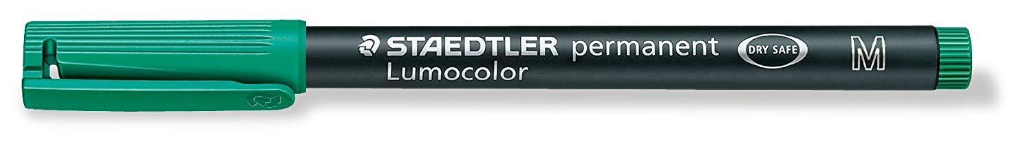 Lumocolor Pen, Oil-based, Fine Tip, Green ●Quantity: 1 pen ●Material: Barrel: PP, Cap: PP, Pen tip: POM