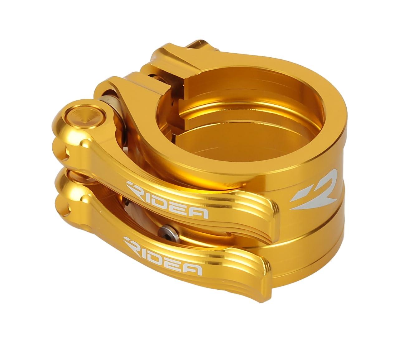 RIDEA Seat Post Clamp Quick Release SCQR40T2 Gold 147-04893