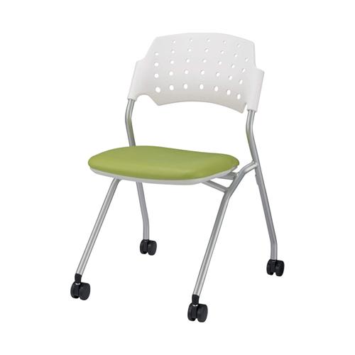 Folding Chair (with Casters/Green) Green 522(W)×552(D)×780(H)