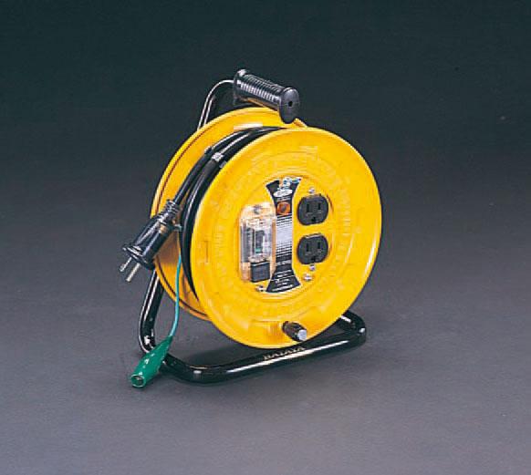 AC125V/15A/10m Cord Reel (with Ground Fault Circuit Interrupter)