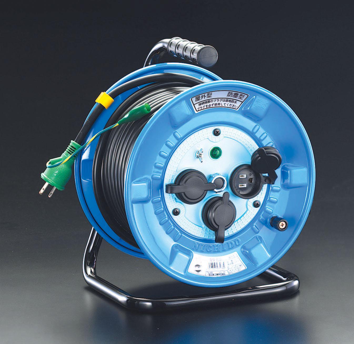 ESCO AC125V/22A/30m Cord Reel (Weatherproof/Grounded) EA815FA-1