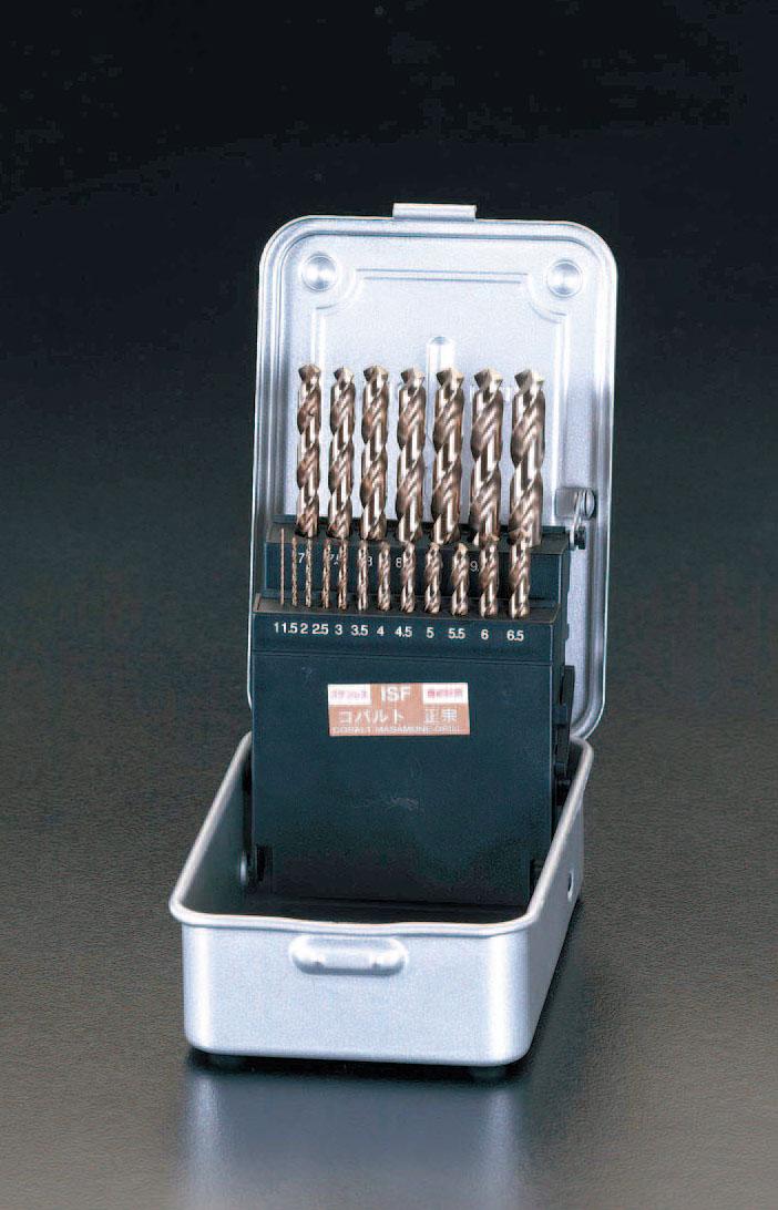ESCO 1.0-10mm Drill Set (19-Piece Set/Co-HSS) EA824BC-19