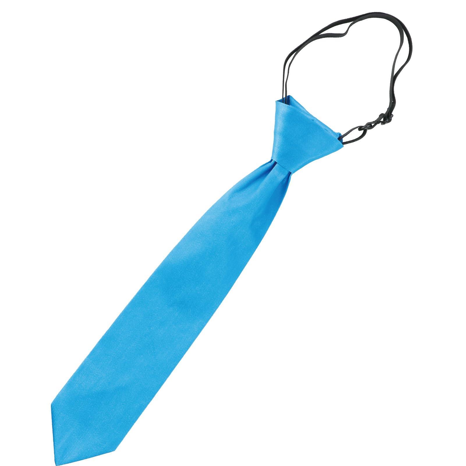 Soft satin necktie, blue