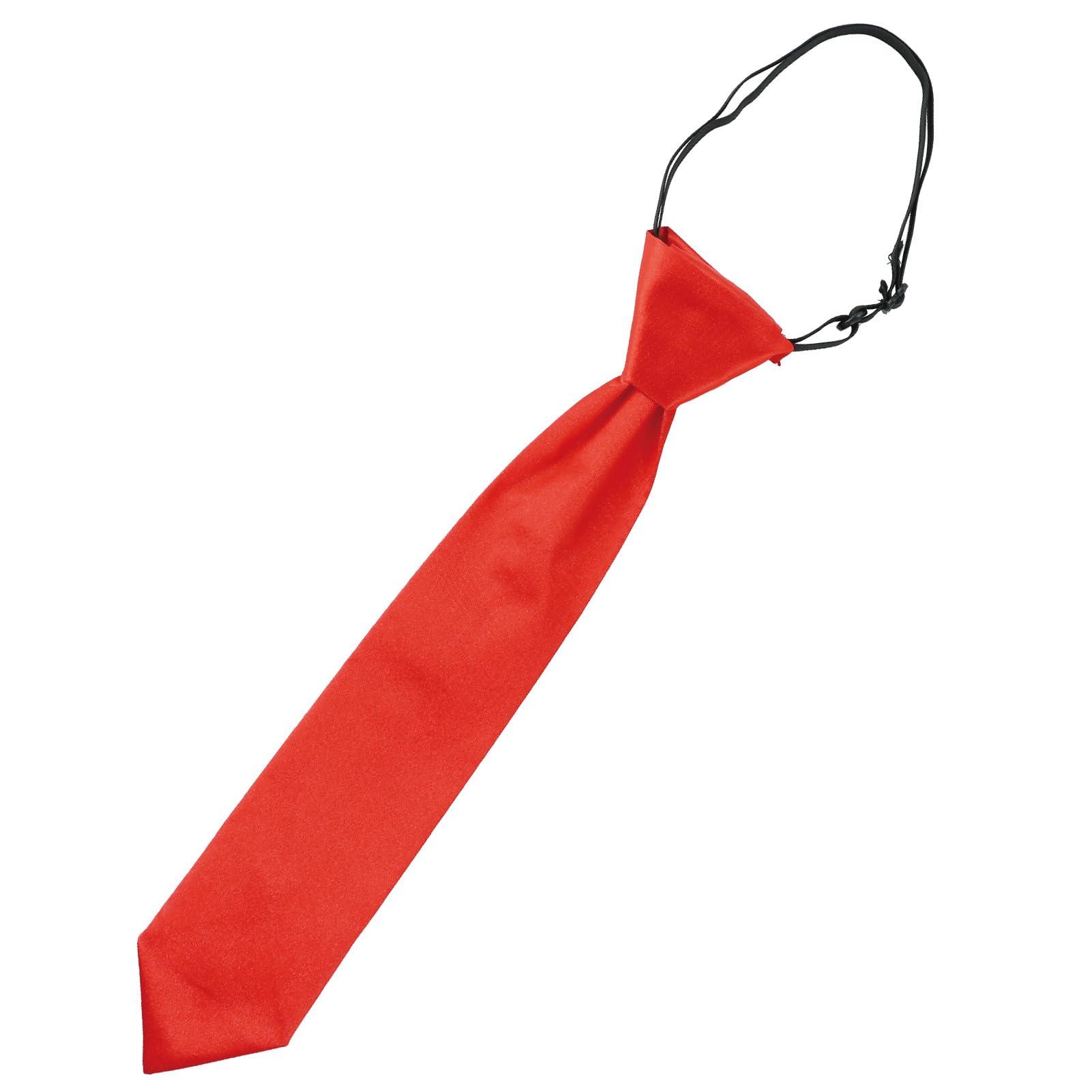 Soft satin necktie, red