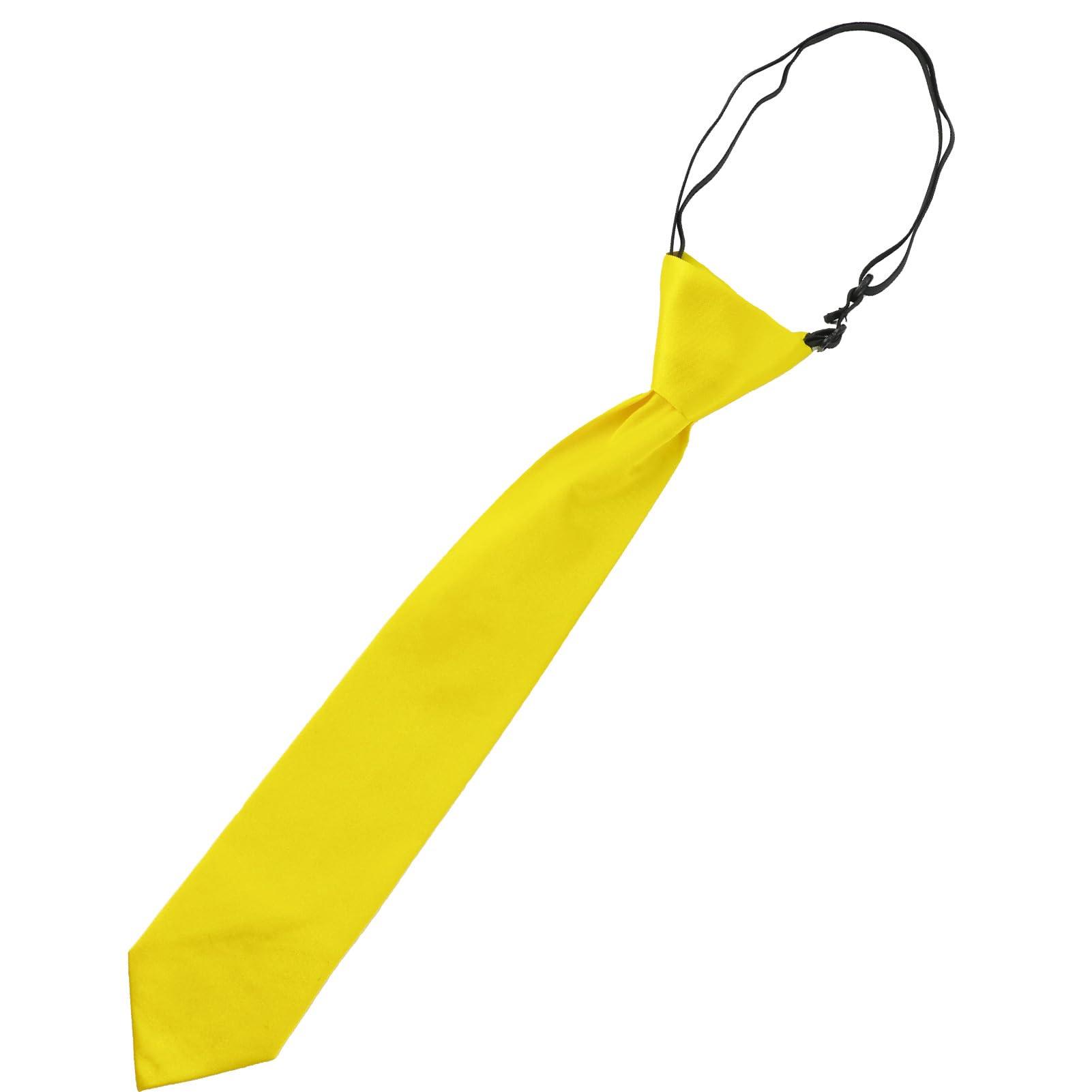 Soft satin necktie, yellow
