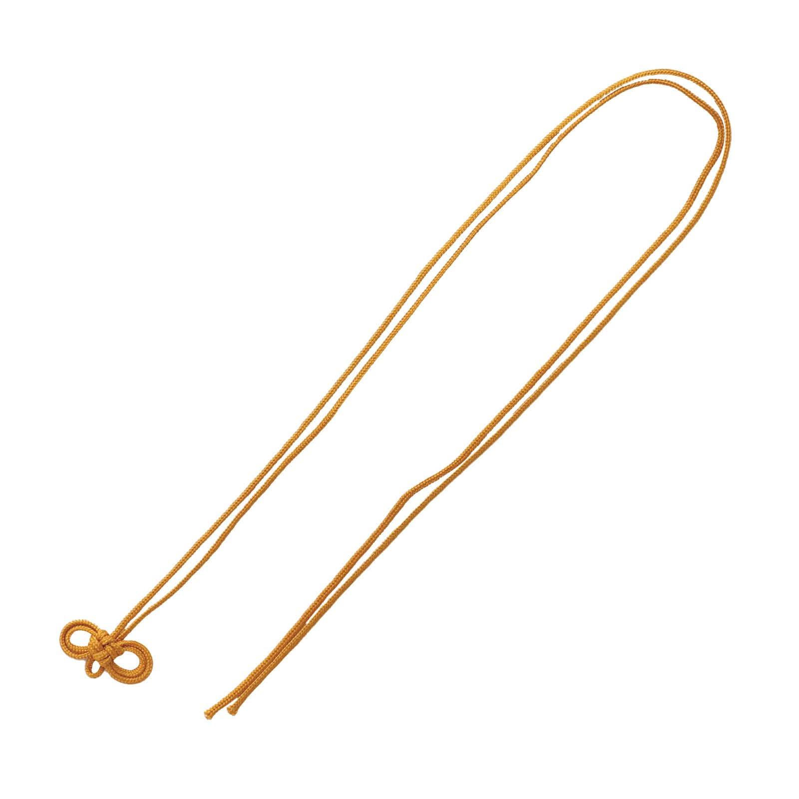 Amulet string, double leaf knot, Yamabuki, set of 10