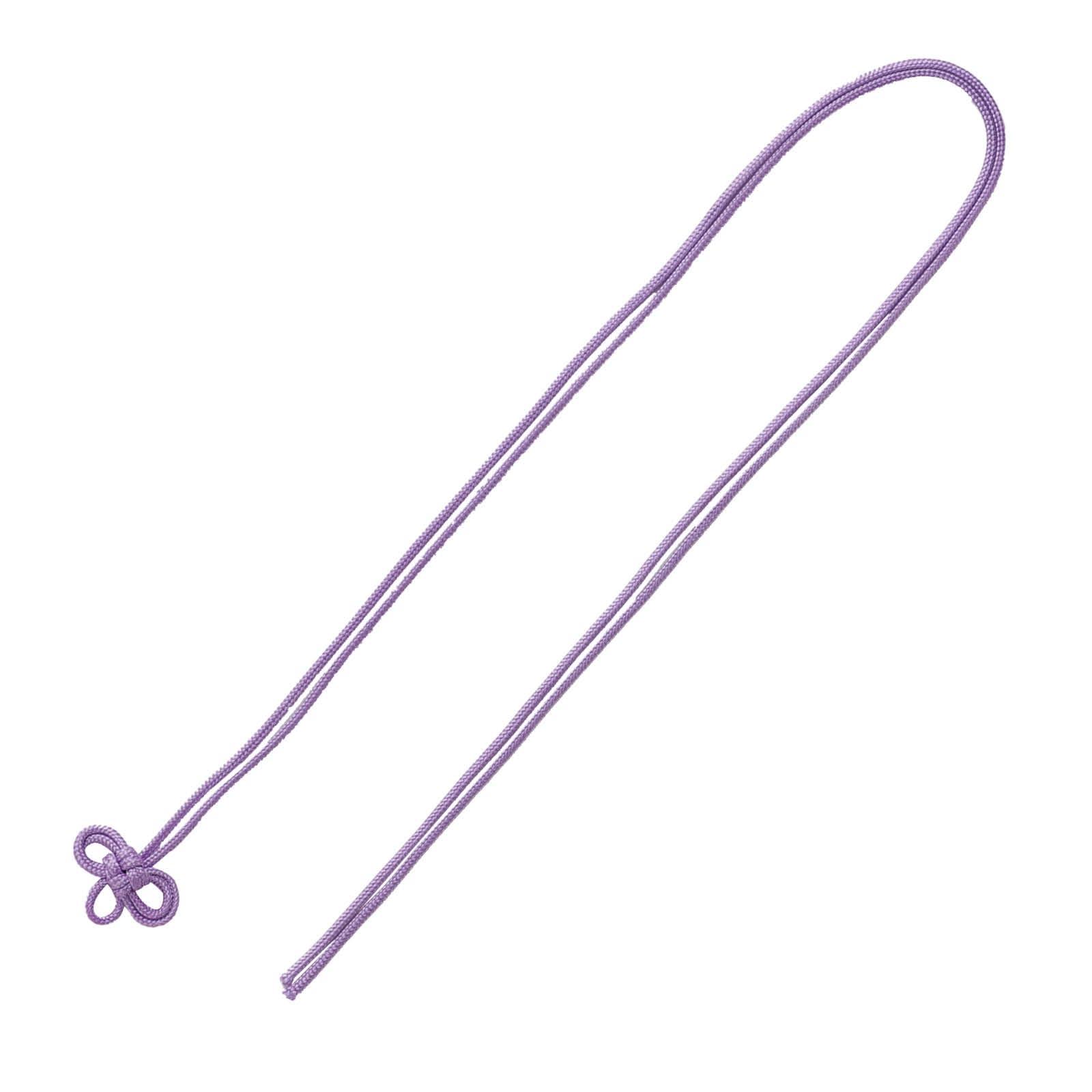 Amulet string, double leaf knot, pale purple, set of 10