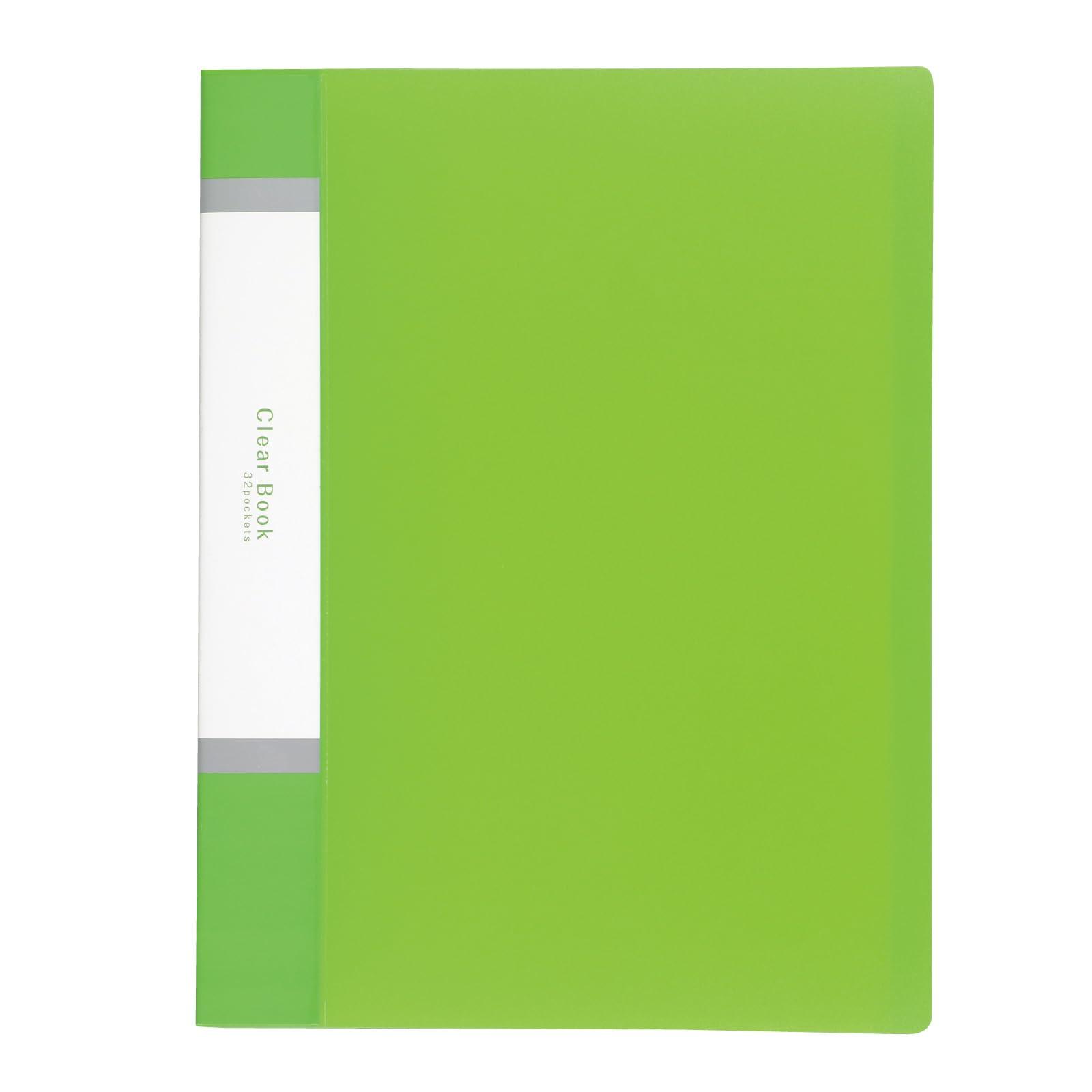Clear Book A4 Landscape 40-Pocket Green