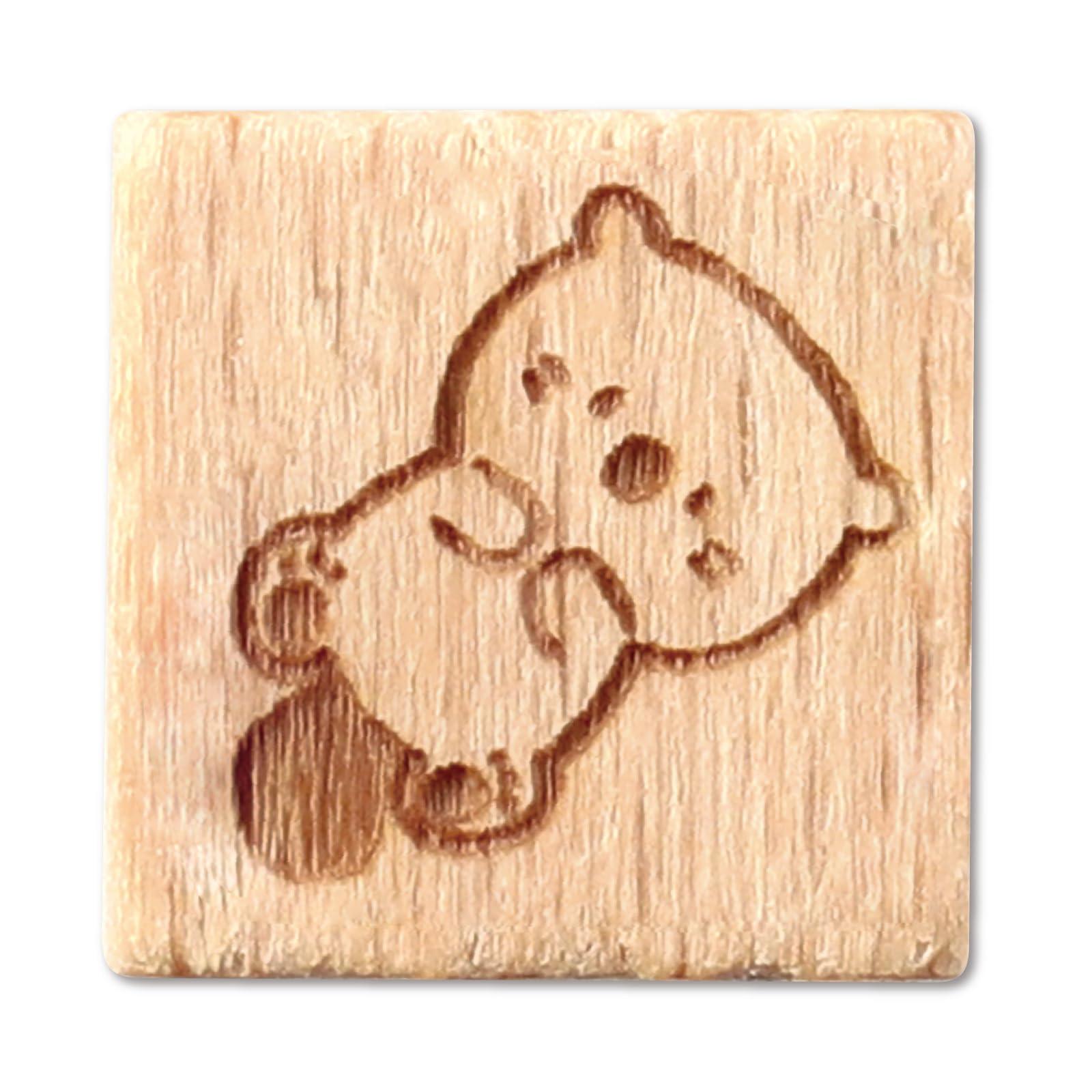 Wooden Handle Stamp Set 10: Relaxed Animals - Sea Otter