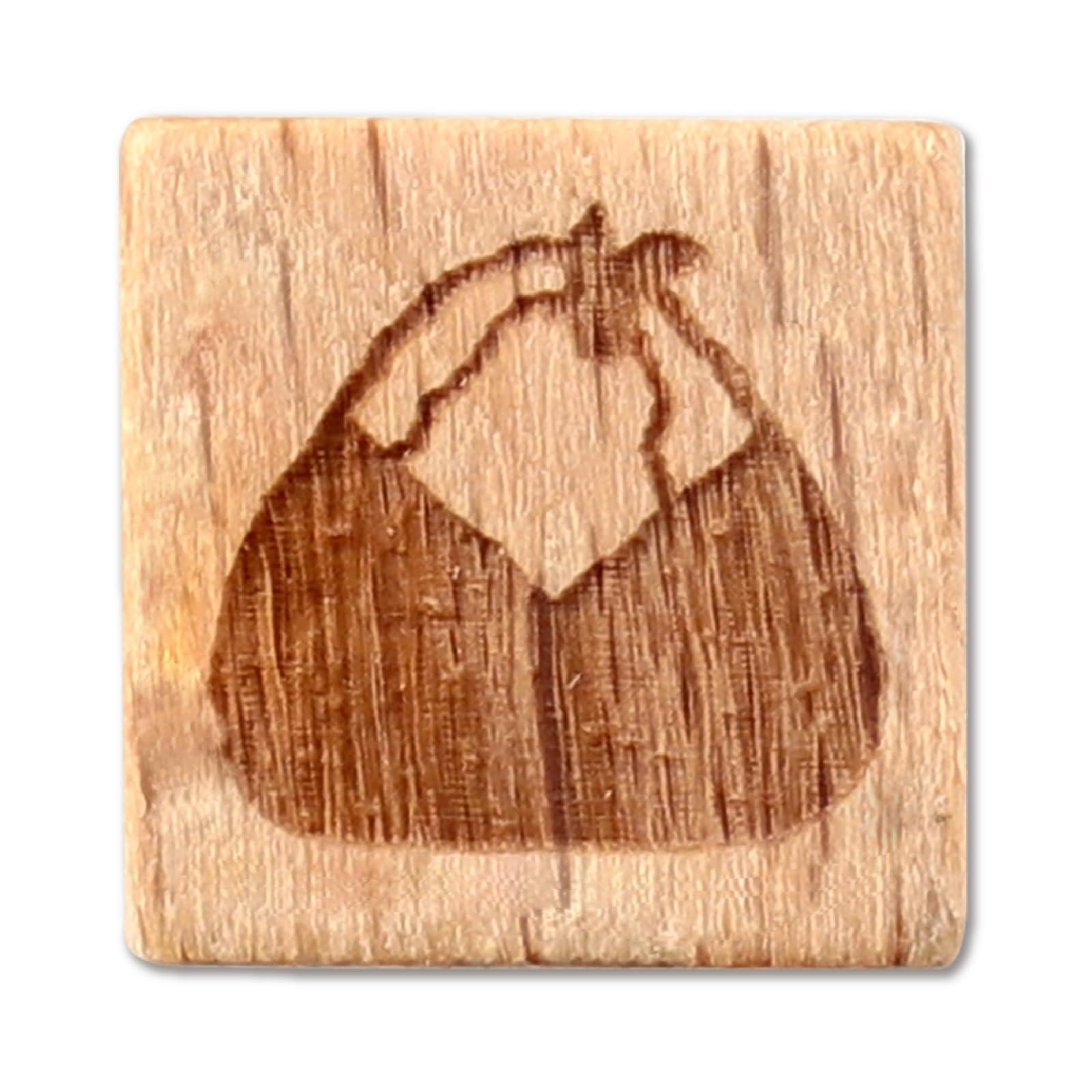 Wooden Handle Stamp 10 Japanese Food Tempura Rice Ball