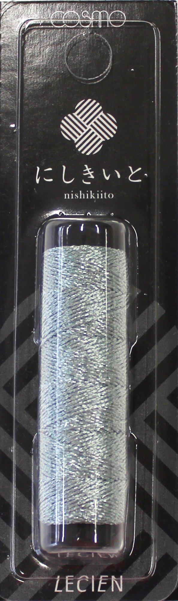 LECIEN Cosmo Nishiki Ito Lame Embroidery Thread 20m Roll col.5 Light Blue No.77