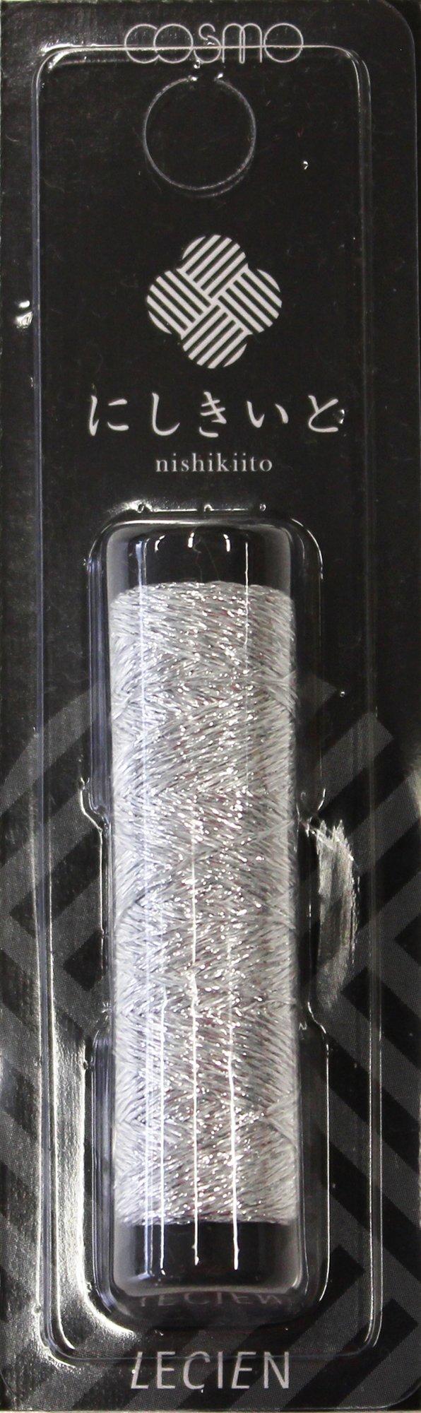 Lucian Cosmo Nishiki Ito Lame Embroidery Thread 20m Roll col.33 Silver No.77