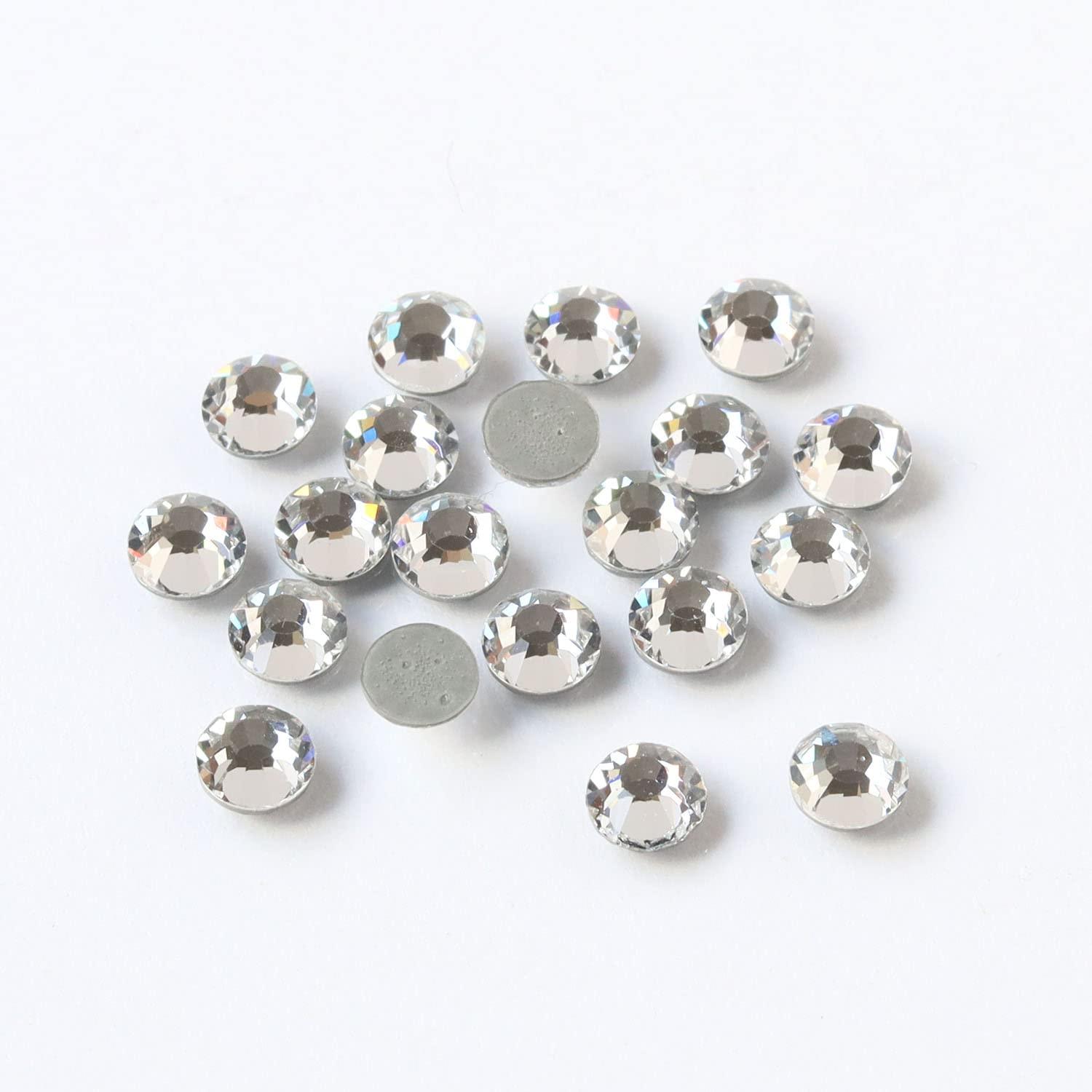 Nippon Button Trading Preciosa Rhinestone Hotfix Heat-Adhesive SS12 24-Piece Pack Crystal M2038SS12-00030