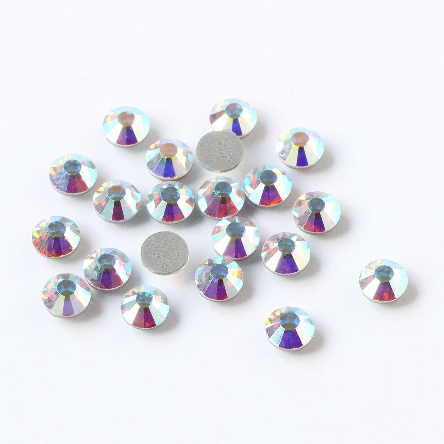 Nippon Button Trading Preciosa Rhinestone Bond Adhesive SS12 24-Piece Pack Crystal AB P2028SS12-20031