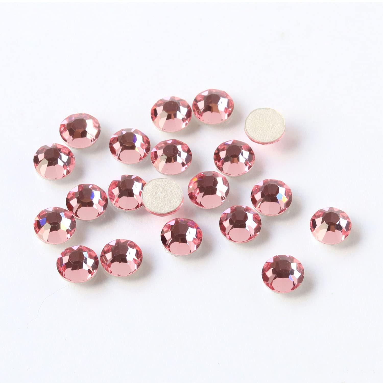 Nippon Button Trading Preciosa Rhinestone Bond Adhesive SS12 24-Piece Pack Light Rose P2028SS12-70020