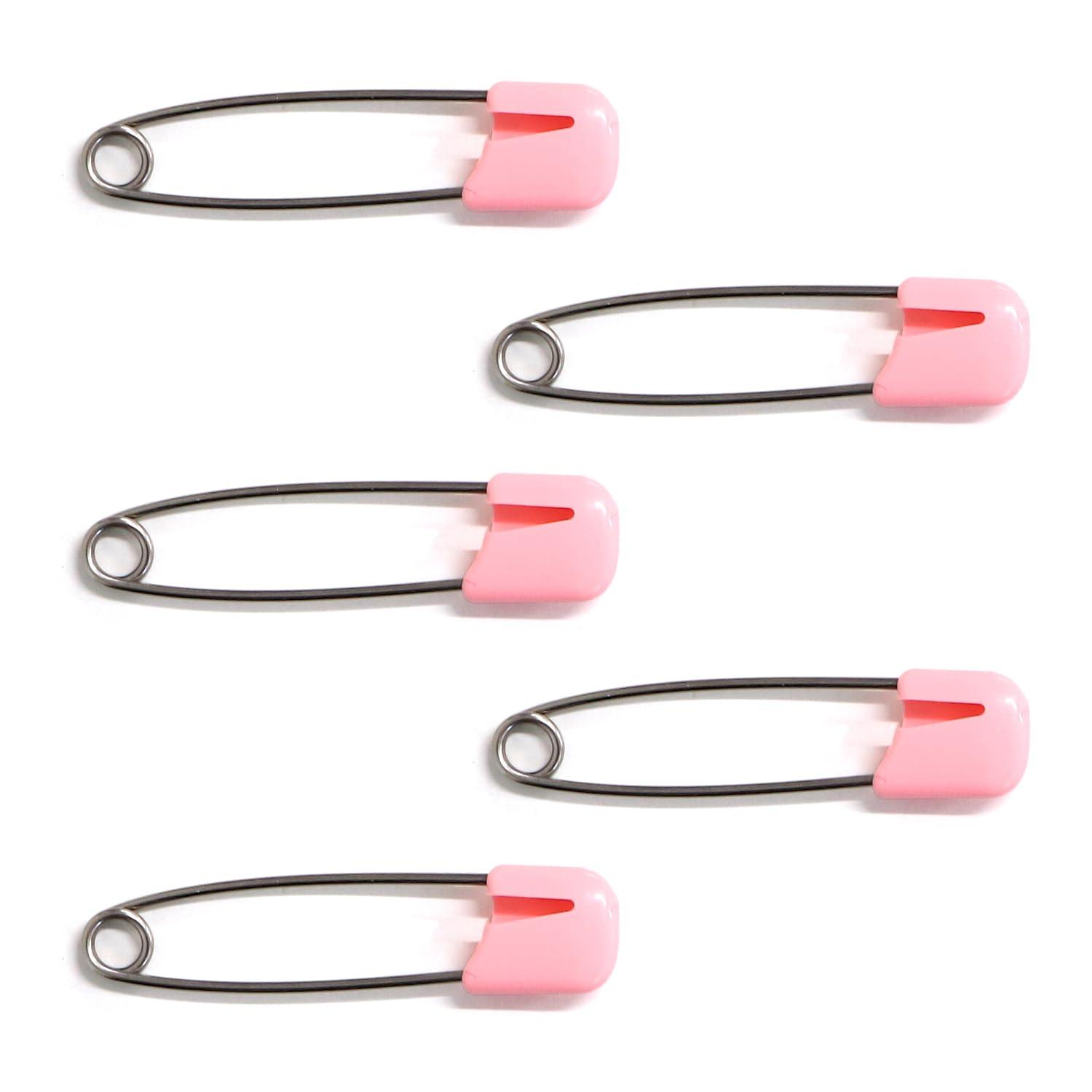 Nippon Chuko Safety Lock Pin “Clipin” Junior Total Length 44mm 10 Pieces Pink CRP-J10-P