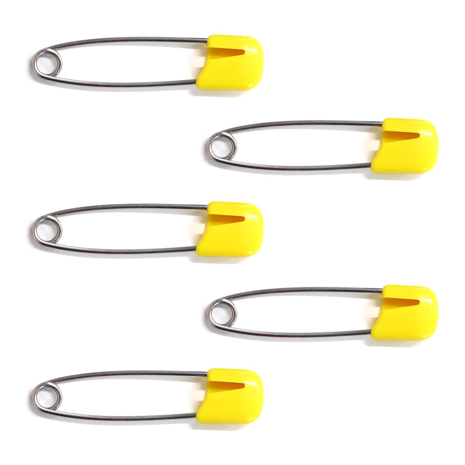 Nippon Chuko Safety Lock Pin “Clipin” Junior Total Length 44mm 10 Pieces Yellow CRP-J10-Y