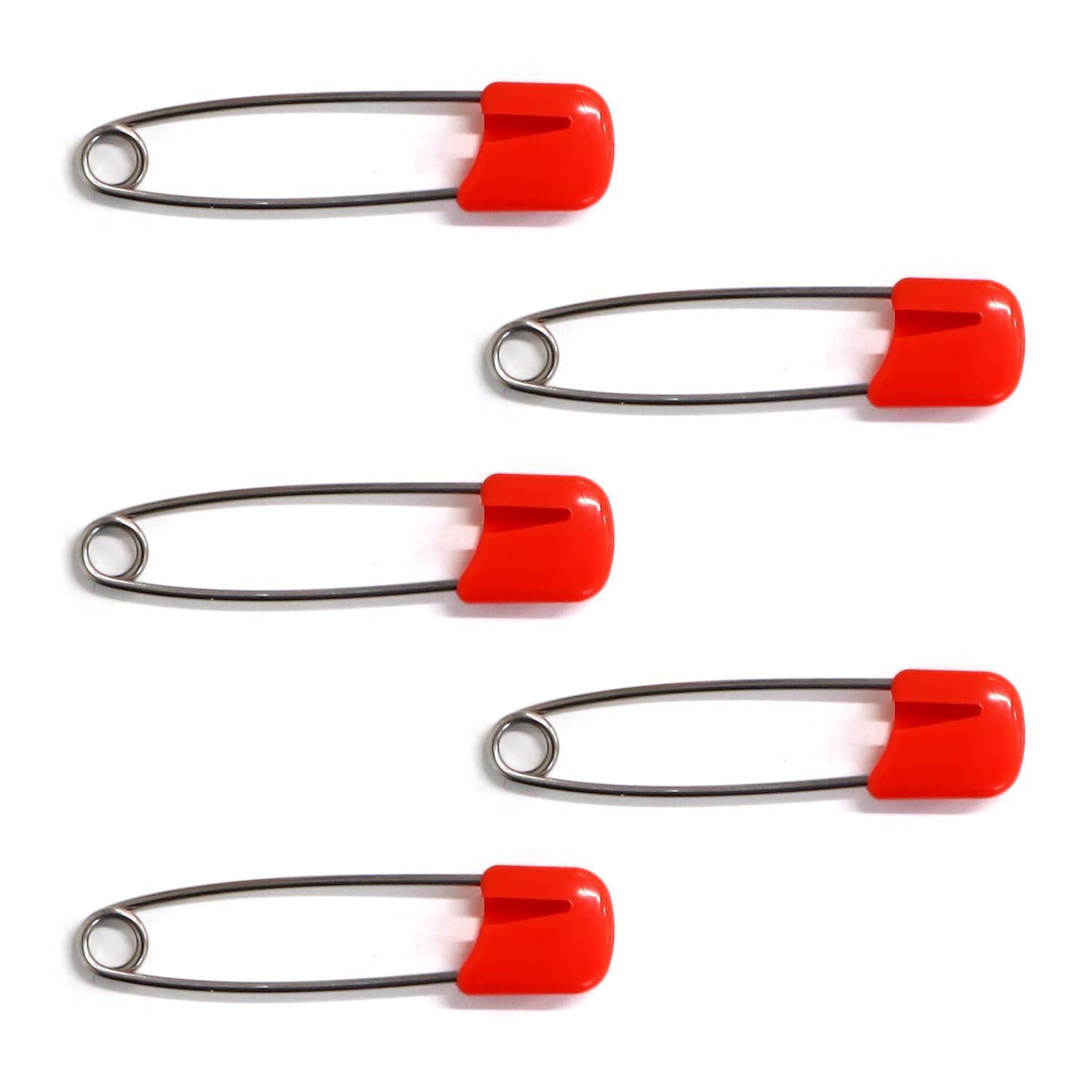 Nippon Chuko Safety Lock Pin “Clipin” Junior Total Length 44mm 10 Pieces Red CRP-J10-R