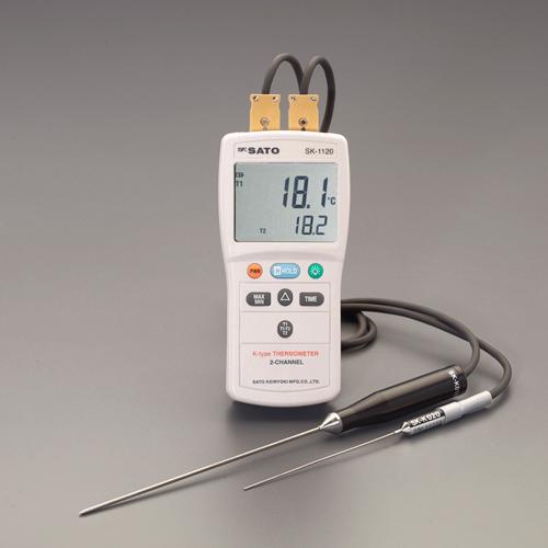 Sato Keiryoki Seisakujo -203.3/+1368°C Digital Thermometer (2-Channel) EA701SG-2