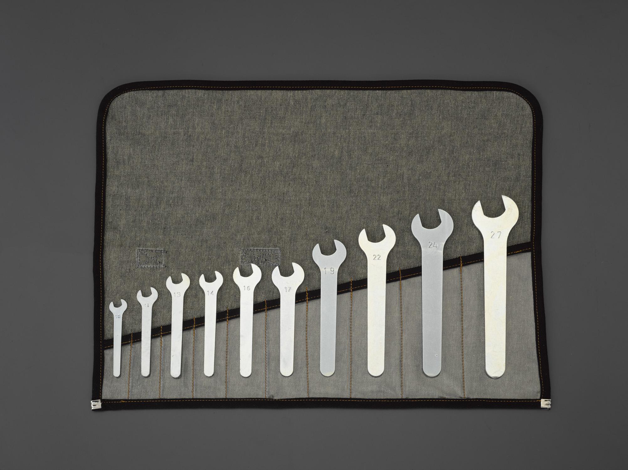 ESCO 10-Piece Set/10-27mm Open-End Wrench (Thin Type) EA615AR