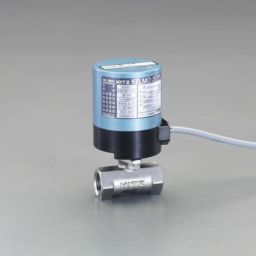 ESCO Rc1/2 Electric Ball Valve (AC100V/Stainless Steel) EA470BH-4