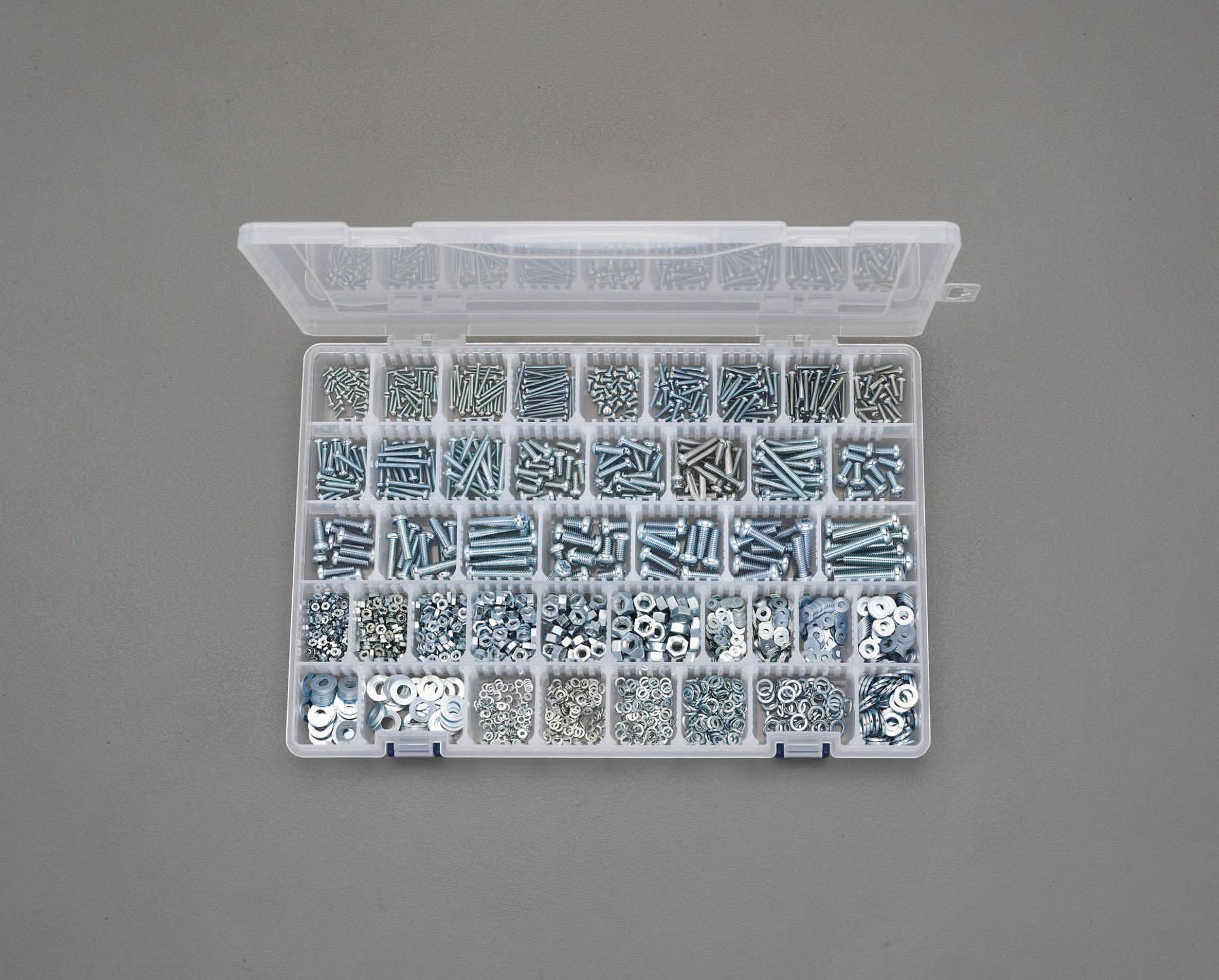 M2-M6 Pan Head Screw, Nut, and Washer Set (Unichrome Plated) EA949AF-25