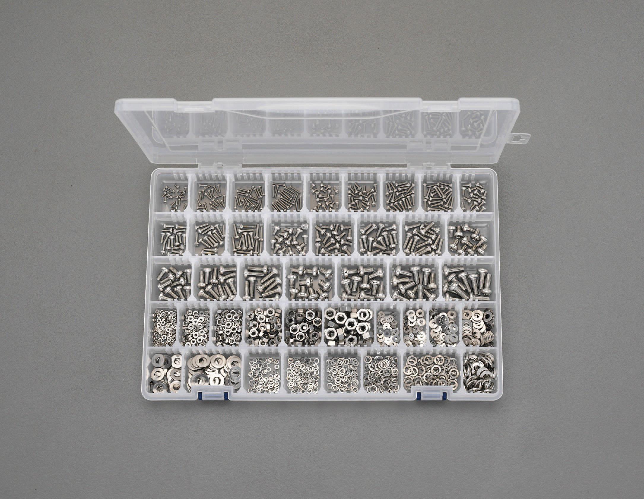 M2-M6 Pan Head Screw, Nut, and Washer Set (Stainless Steel) EA949AD-34