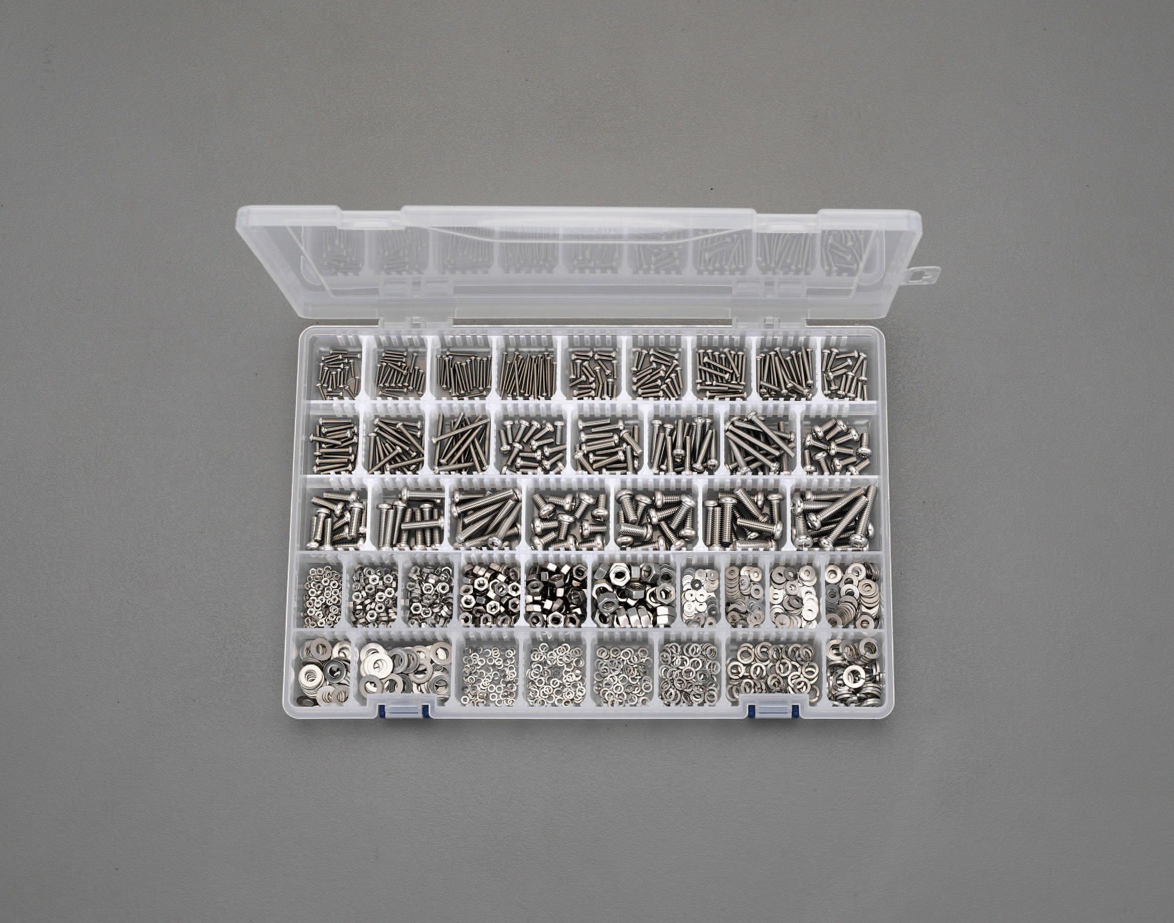 M2-M6 Pan Head Screw, Nut, and Washer Set (Stainless Steel) EA949AD-35