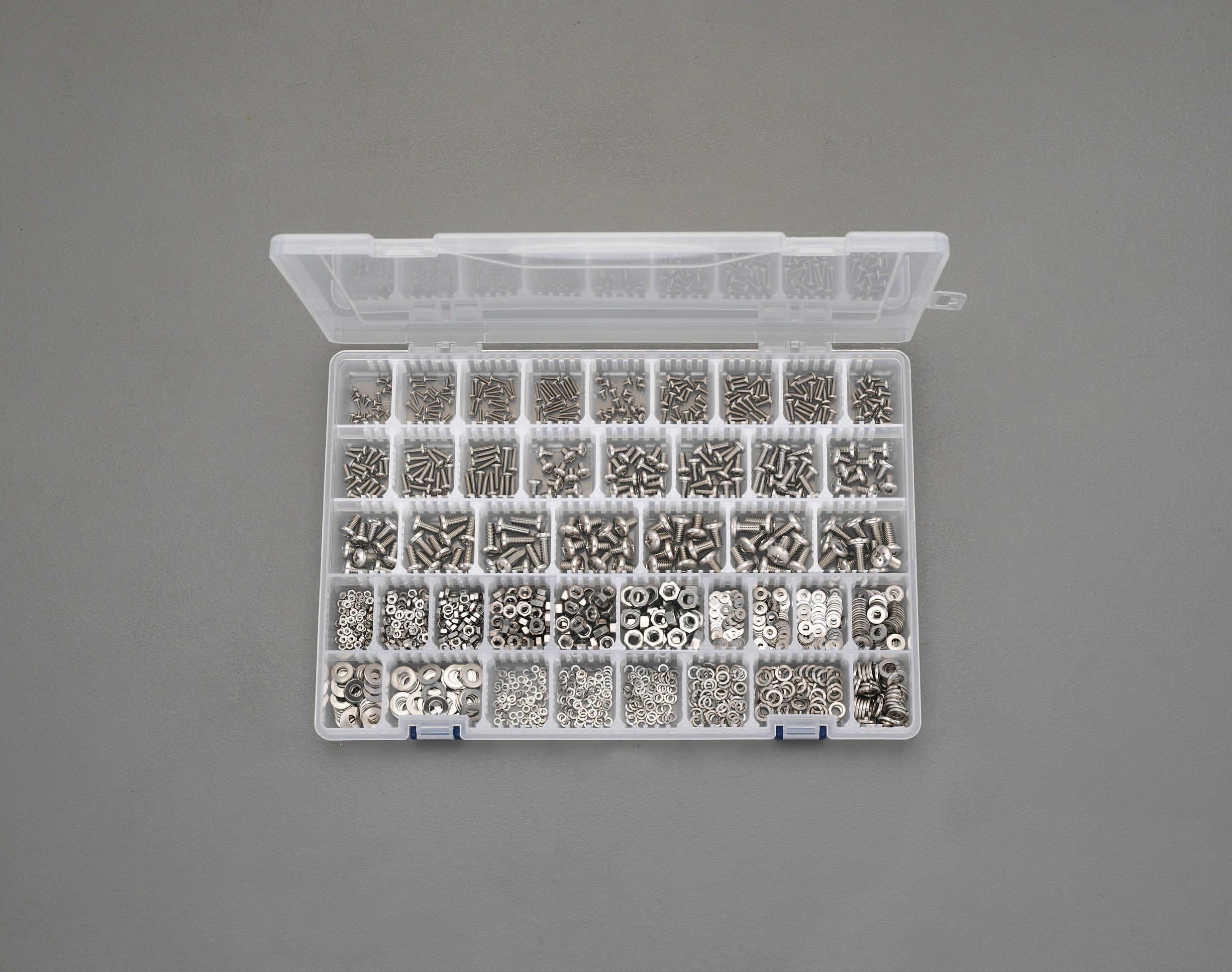 M2-M6 Stainless Steel Set Screw, Nut, and Washer Set EA949AD-64