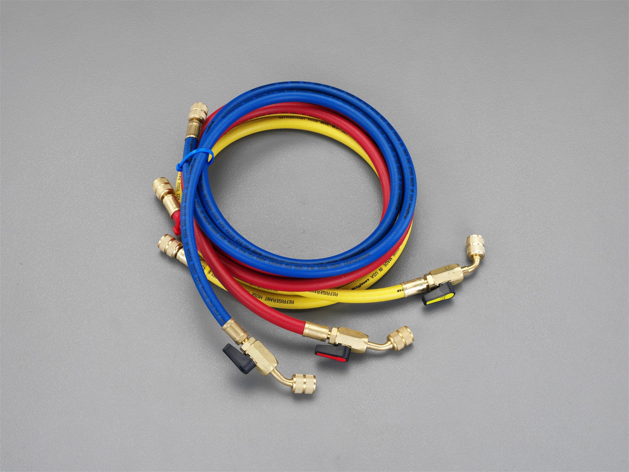 [R12・R22・R502] Ball Valve Charging Hose Set EA104AK-30