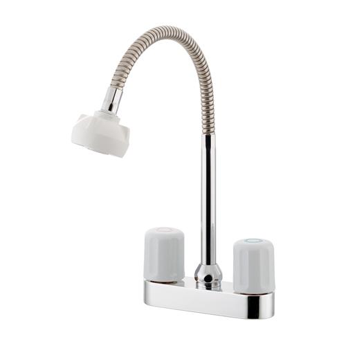 Esco 2-Handle Mixing Faucet with Shower/Cold Climate Compatible EA468CN-4B