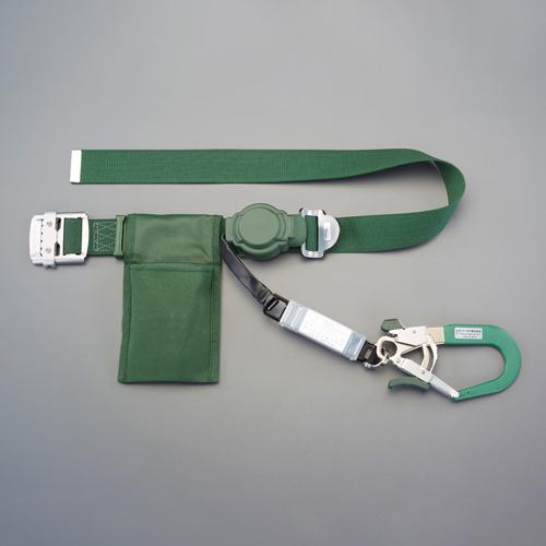Fall arrest device (torso belt type/retractable) Green 50×1200mm