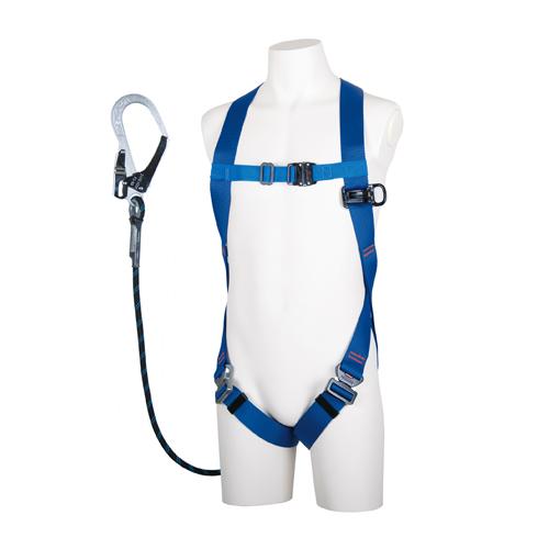 Fall Arrest Device (Full Body Harness with Rope Lanyard) Blue 11×1, 600mm