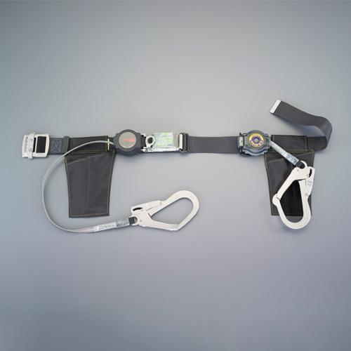 Fall Arrest Device (Harness/Retractable Double-Pointed) Black Primary Lanyard: 15×1, 400mm Secondary Rope: 15×1, 000mm