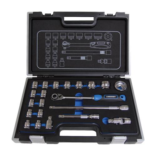 ESCO Short Socket Wrench Set 1/2DR [21-Piece Set] EA617DC-57