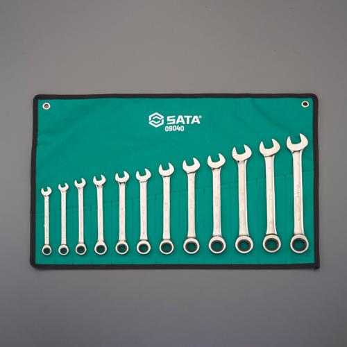 ESCO 8-19mm Ratchet Combination Wrench Set EA684RB-3 1 Set