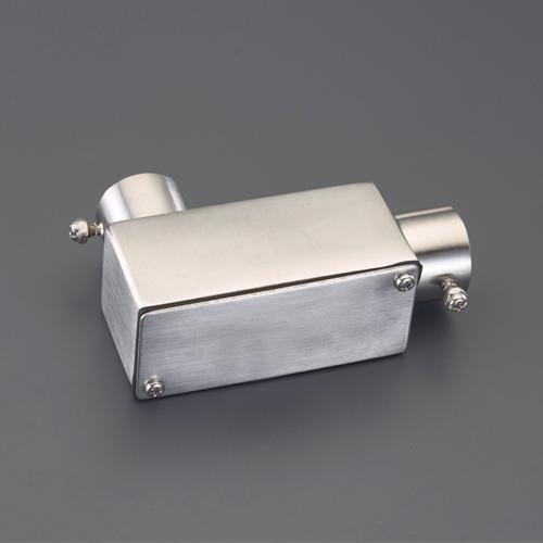 Esco [Stainless Steel] Screwless Universal L-Shaped Dual Outlet E19 EA940CS-801