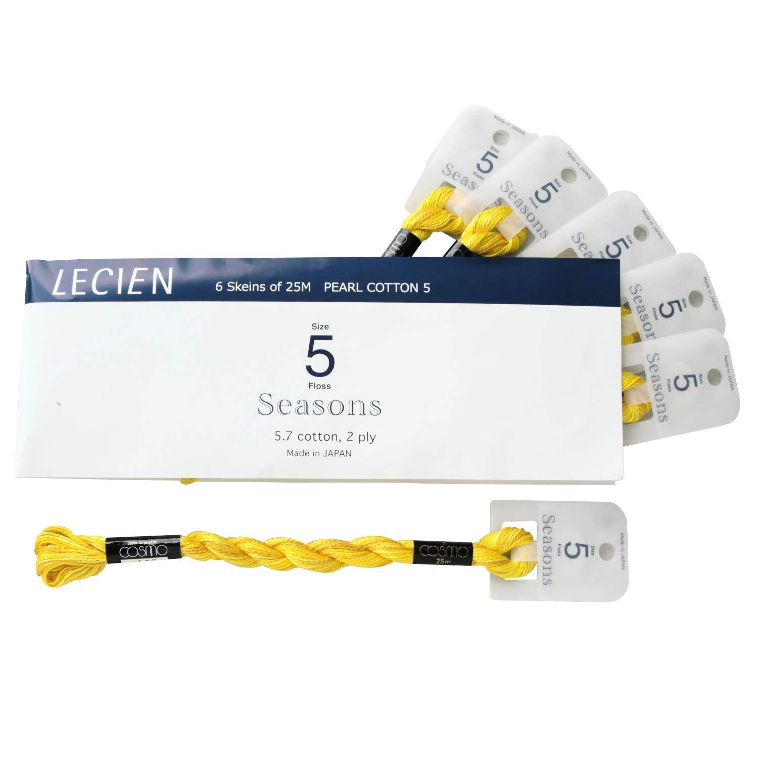 LECIEN COSMO Collaboration with Craftsman Yosuke Gradation Seasons No.5 Embroidery Thread 6-Count Box Color No.110 CS5S-110