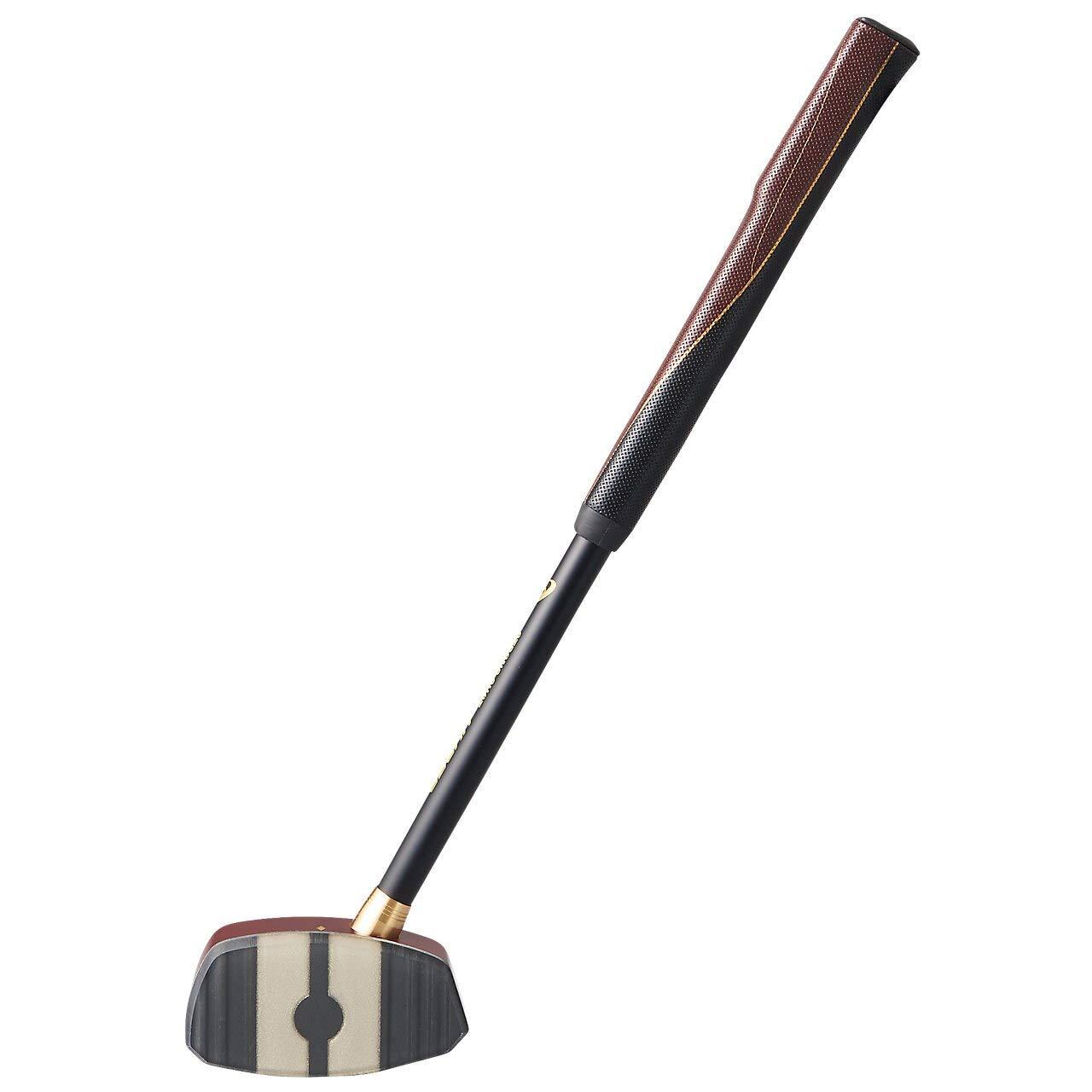 ASICS Ground Golf Club Strong Shot Hyper (Wheelchair Model) 3283A067 3283A067 Brown/Black R600/One-Handed Swing 60CM