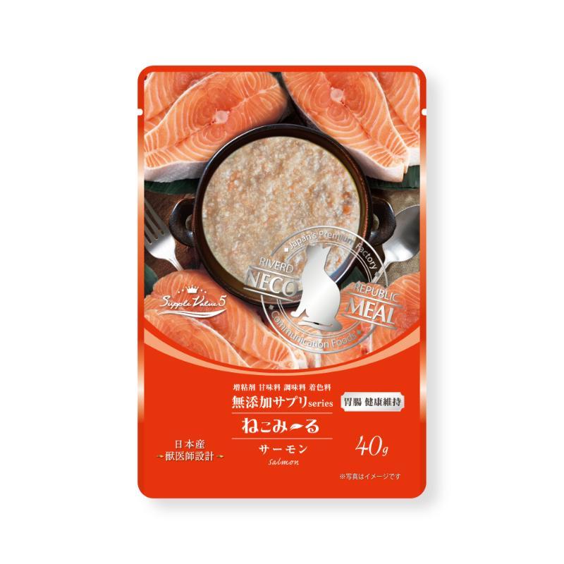 Nekomiru Additive-Free Supplement SuppleValue5 Maintains Gastrointestinal Health Salmon Flavor 40g