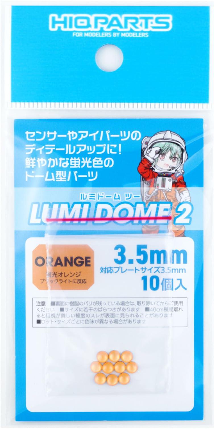 Lumidome 2 Fluorescent Orange 3.5mm (10-pack)