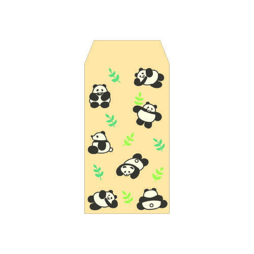 Fluffy Washi Pochibukuro Bamboo Panda