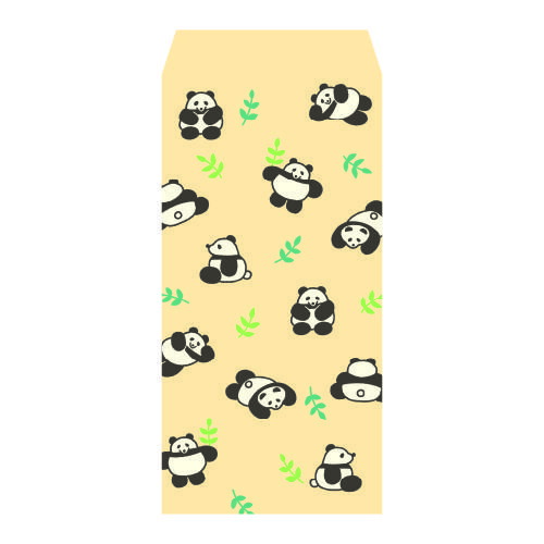 Fluffy Washi Pochibukuro Large Bamboo Panda