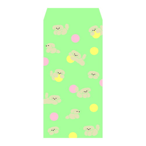 Fluffy Washi Pochibukuro Large - Puppy