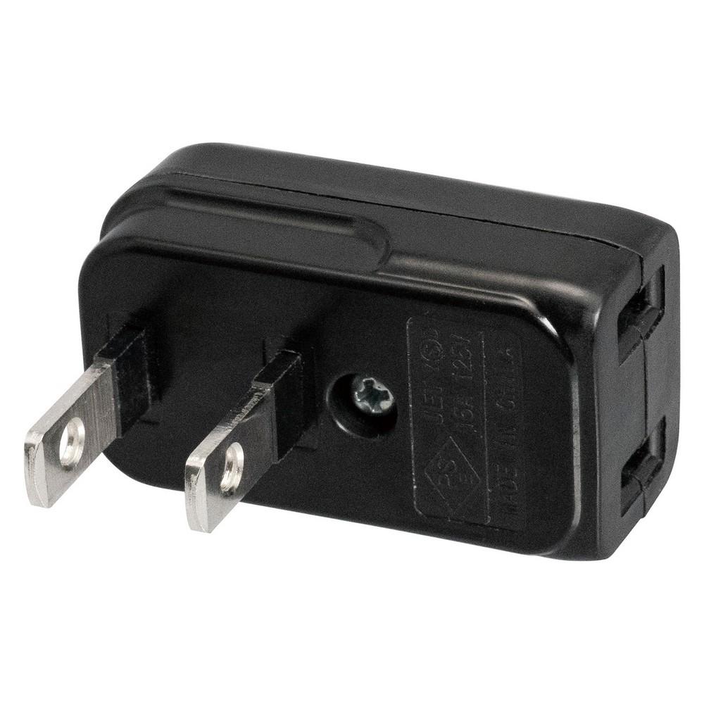ELPA Space Adapter Horizontal Black A-371B(BK)