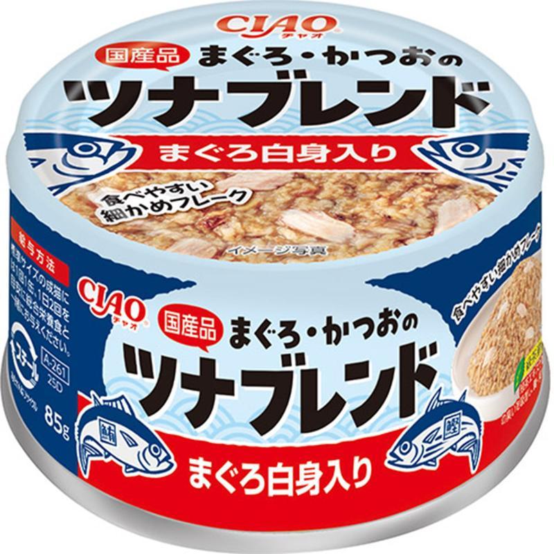 CIAO Tuna Blend with Tuna and Bonito, Contains Tuna White Meat, 85g