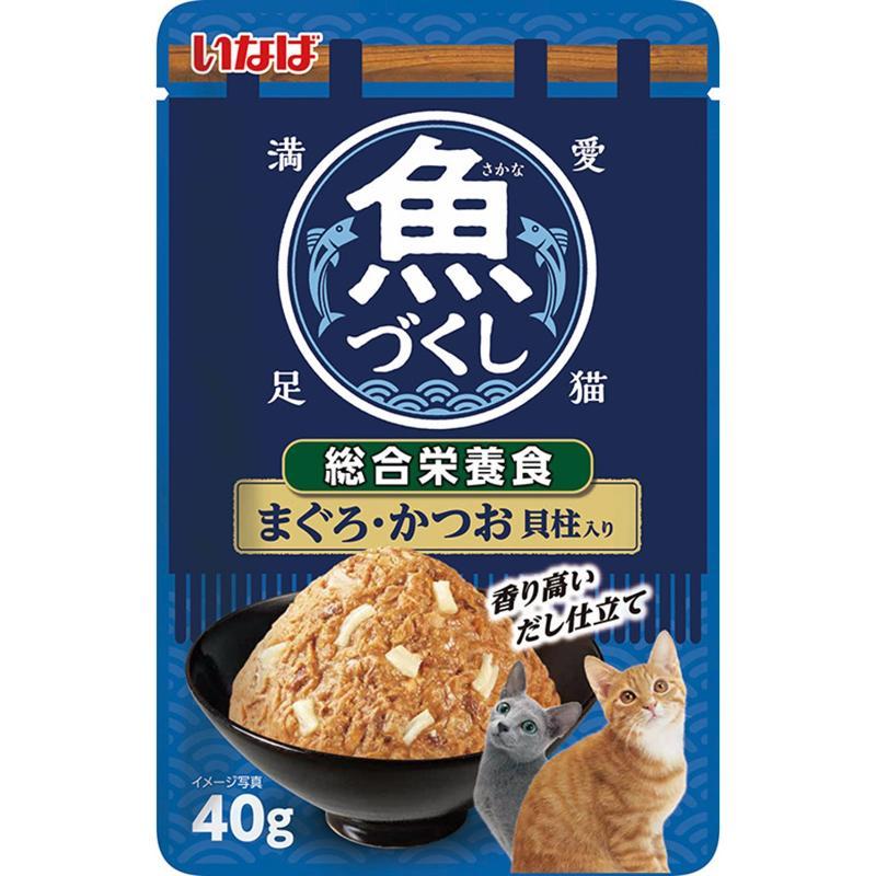 Inaba Fish Zukushi General Nutrition Meal - Tuna, Bonito, Scalloped Scalloped 40g